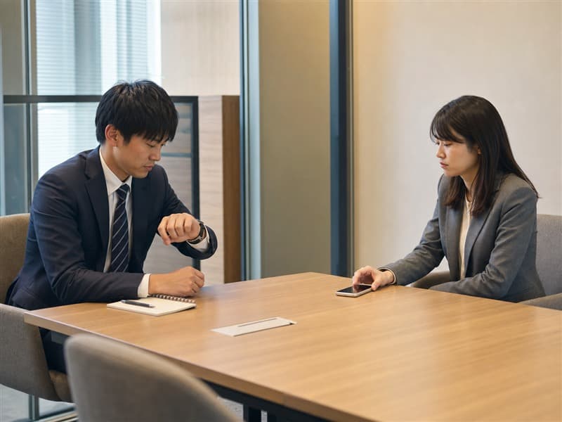 上司と部下の効果的な1on1の場面
