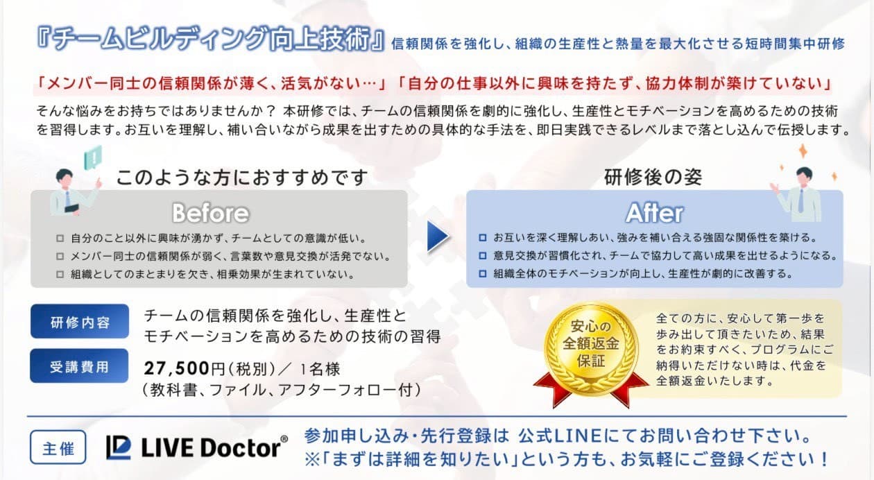チームビルディング向上技術